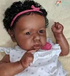 20" June Truly Reborn Baby Doll Girl, Silicone Black Reborn Baby Dolls Toddler - RBBI-Myrebornbabydoll&reg; Myrebornbabydoll&reg;