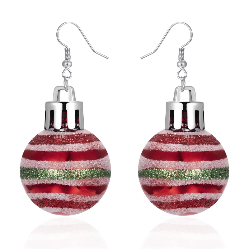 1 Pair Cute Star Stripe Snowflake Resin Ear Hook