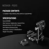 NEEWER Foldable V-Shaped Battery Plate with Curved Bottom Plate for RS4 Gimbal, Tripod and PD Quick Release Plate, DSLR Camera Video Equipment