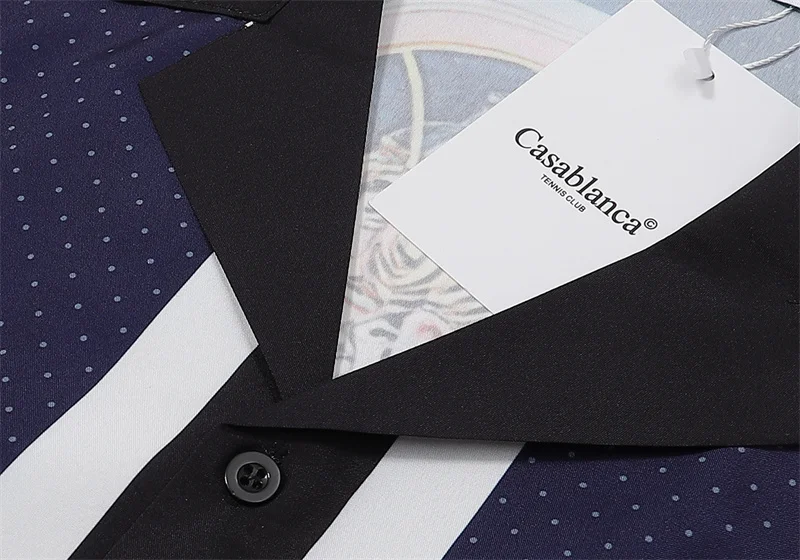 Casablanca 2023SS New Product Silk Short Sleeve Shirt