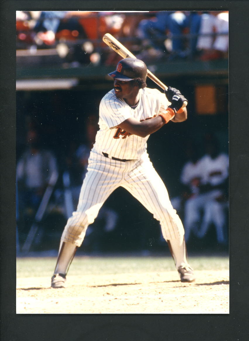 Tony Gwynn Press Original COLOR Photo Poster painting 5 x 7 San Diego Padres batting stance