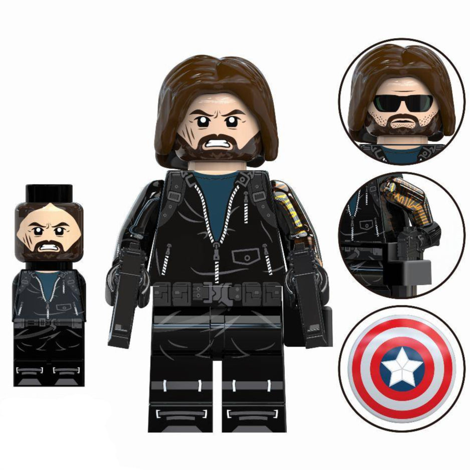 Winter Soldier (Thunderbolts*) Custom Marvel Superhero Minifigure Minifigure Bricks monstertoys