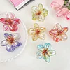 6PCS Flashing Colors Flower Shape Hair Claw