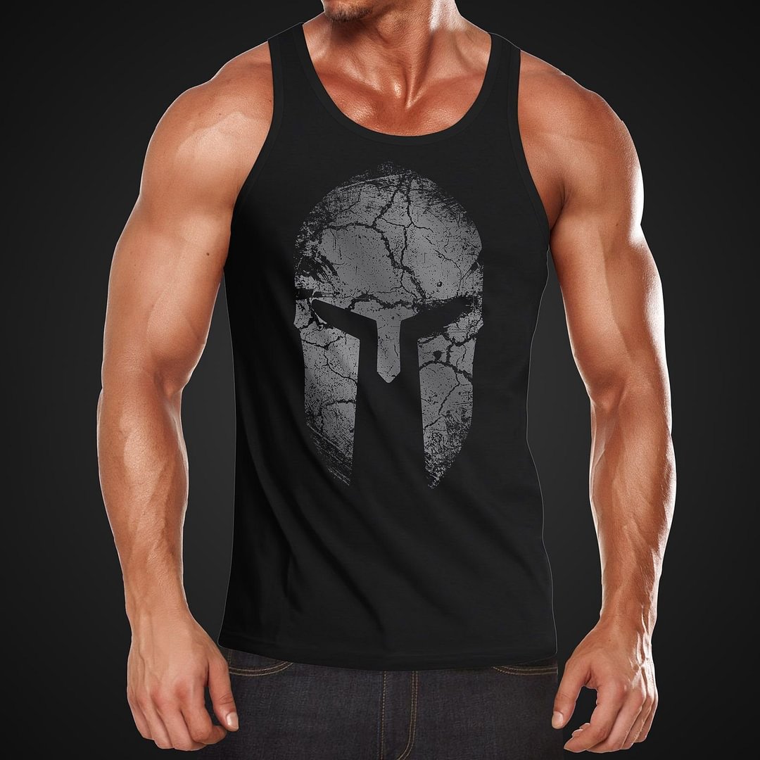 Men's Sports And Fitness Printed Vest