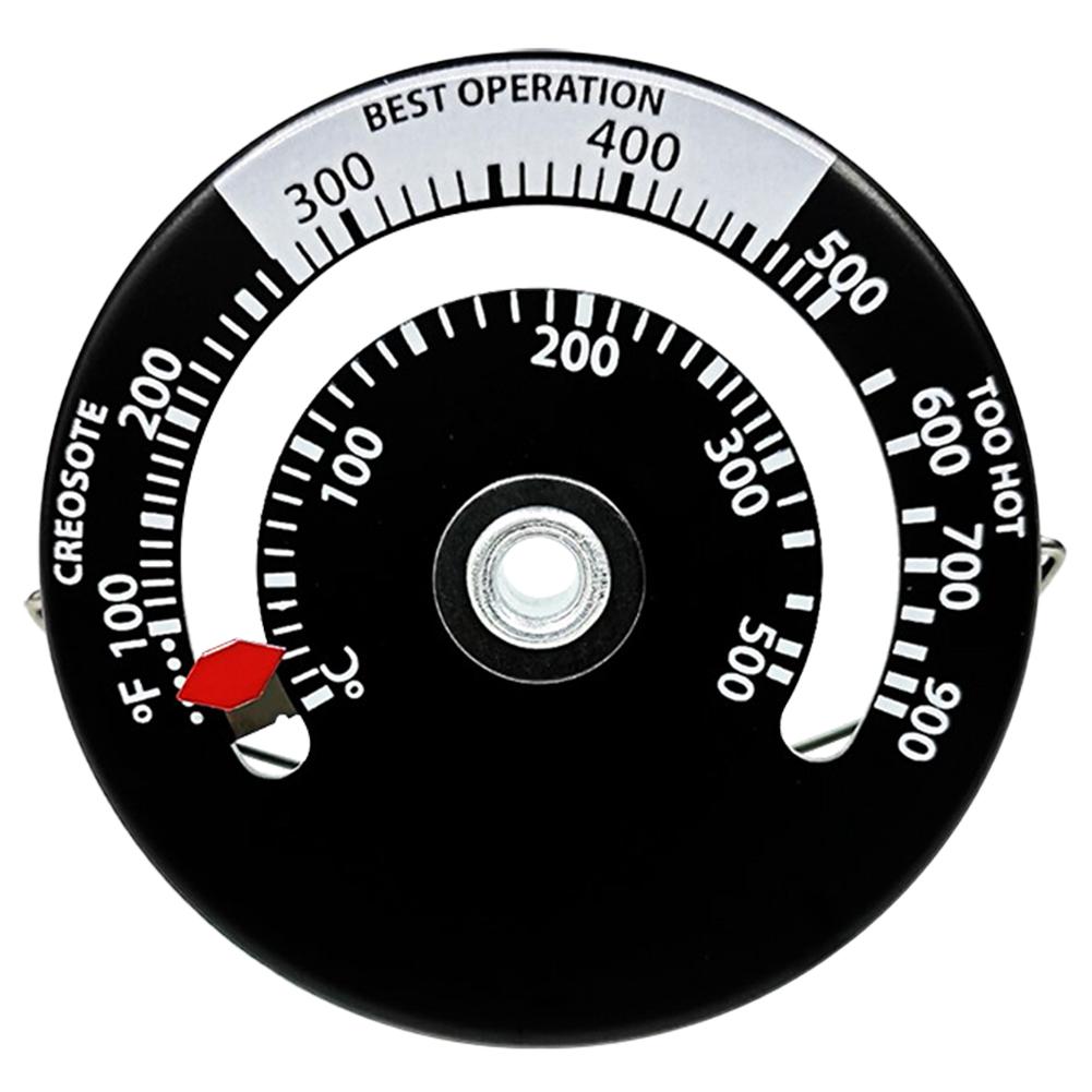 

High Precision Aluminum Fireplace Thermometer Food Meat Temperature Meter, 501 Original