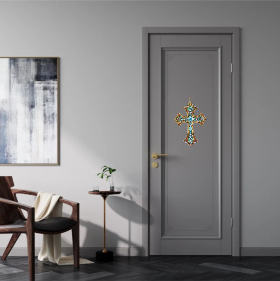 DIY Diamond Cross Home Decoration Pendant(Single Side)