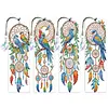 4Pcs DIY Diamond Bookmark Art Projects Irregular Shaped Diamonds Diamond Painting Art Bookmarks for DIY Making Beginners Adult Art Craft Supplies