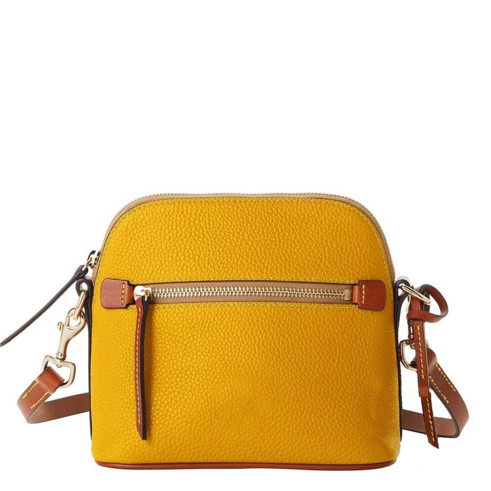 pebble grain domed crossbody