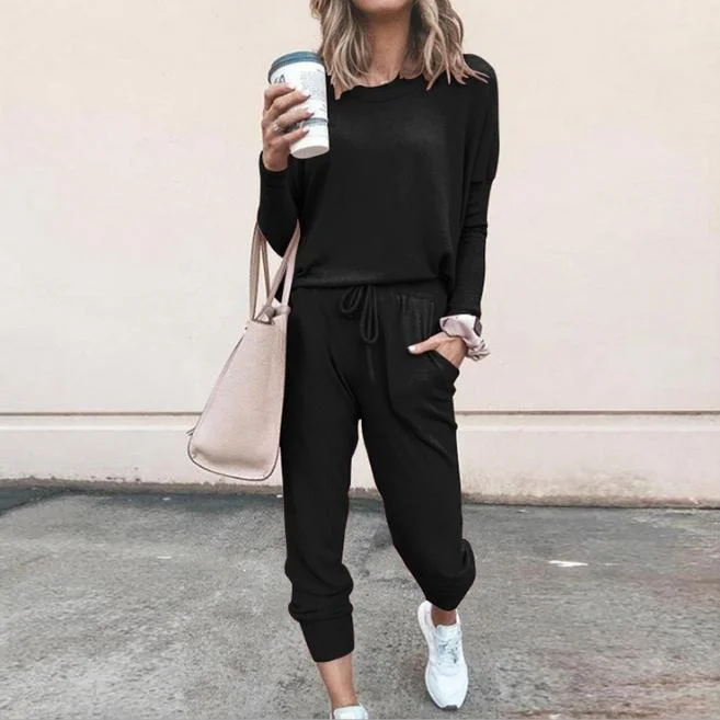 Two-piece Long Sleeved Harem Pants