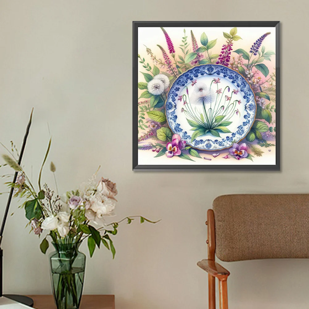Diamond Painting - Full Round Drill - Dandelion(Canvas|30*30cm)