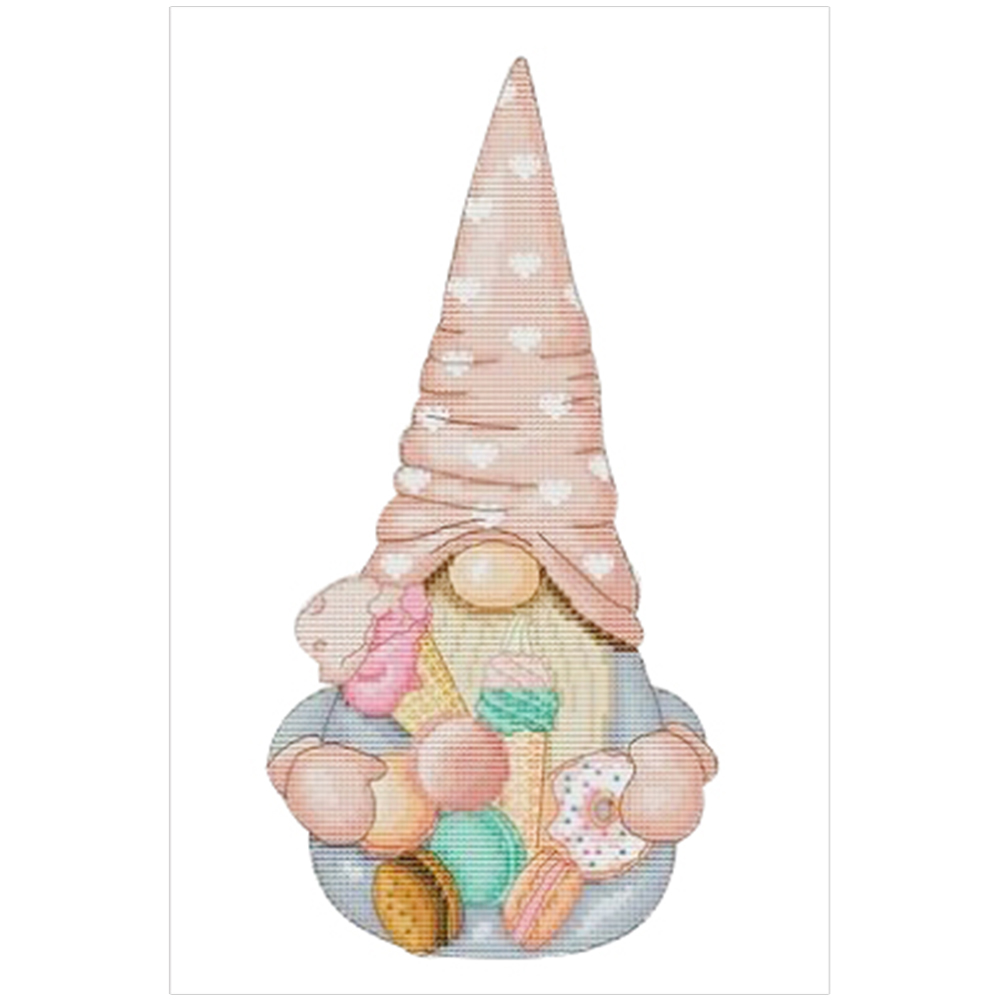 

Gnome - 11CT Stamped Cross Stitch - 45*30CM, 501 Original