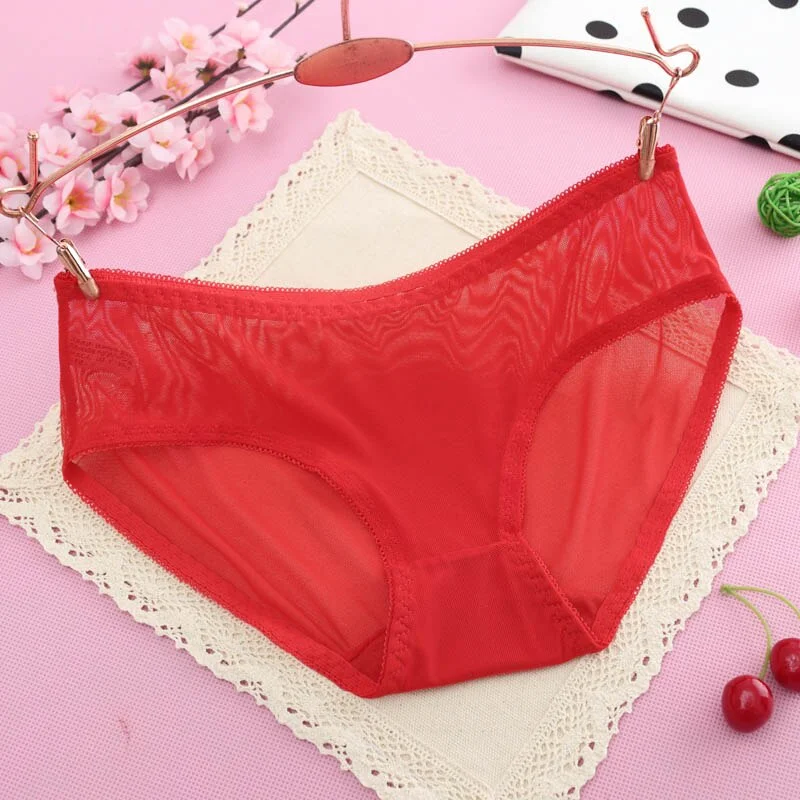 Billionm quality Sexy Women Underwear lady Transparent Briefs Sexy Ultra-thin Panties Low Waist Thong g String Female Briefs Panties