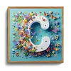 Butterfly Flower C 5D Partial Drill DIY Diamond Painting Kit 30*30cm