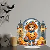 DIY Halloween Pumpkin Kid Diamond Painting Acrylic Tabletop Ornaments