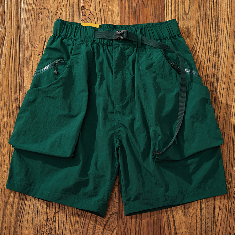 Whosewln Summer new vintage multi-bag cargo shorts men's loose mountain outdoor quick drying shorts