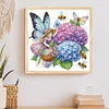 Blumenschmetterling - speziell geformte Diamond Painting - 30*30cm
