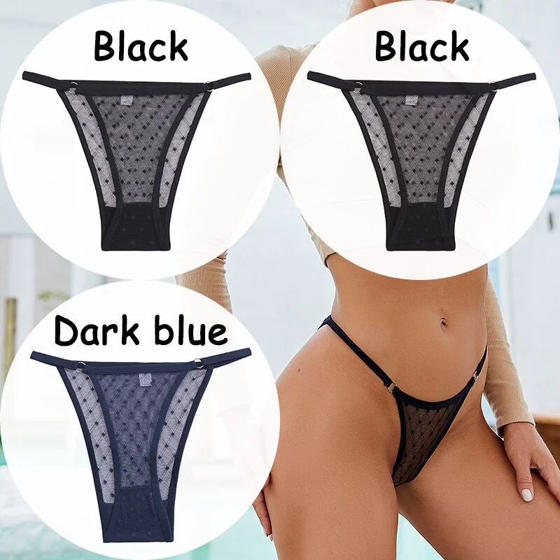 Billionm Panties Lace G-string Thong Women's Underwear Mesh Transparent Lingerie Low-Waist Female Briefs Soft Women's Underpants