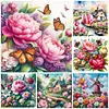 (Multi-Style) Flower-11CT Stamped Cross Stitch 50*50cm/19.69*19.69in