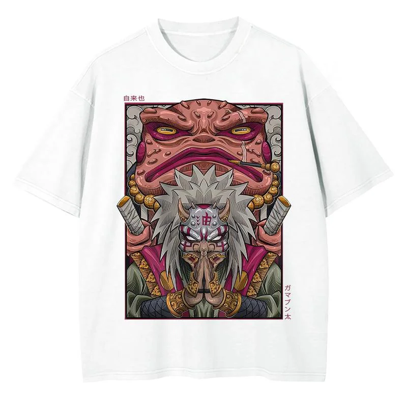 Naruto Jiraiya Printed Men's Oversized T-shirts