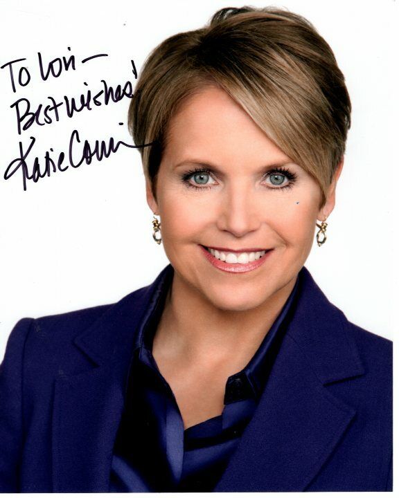 KATIE COURIC Autographed Signed Photo Poster paintinggraph - To Lori