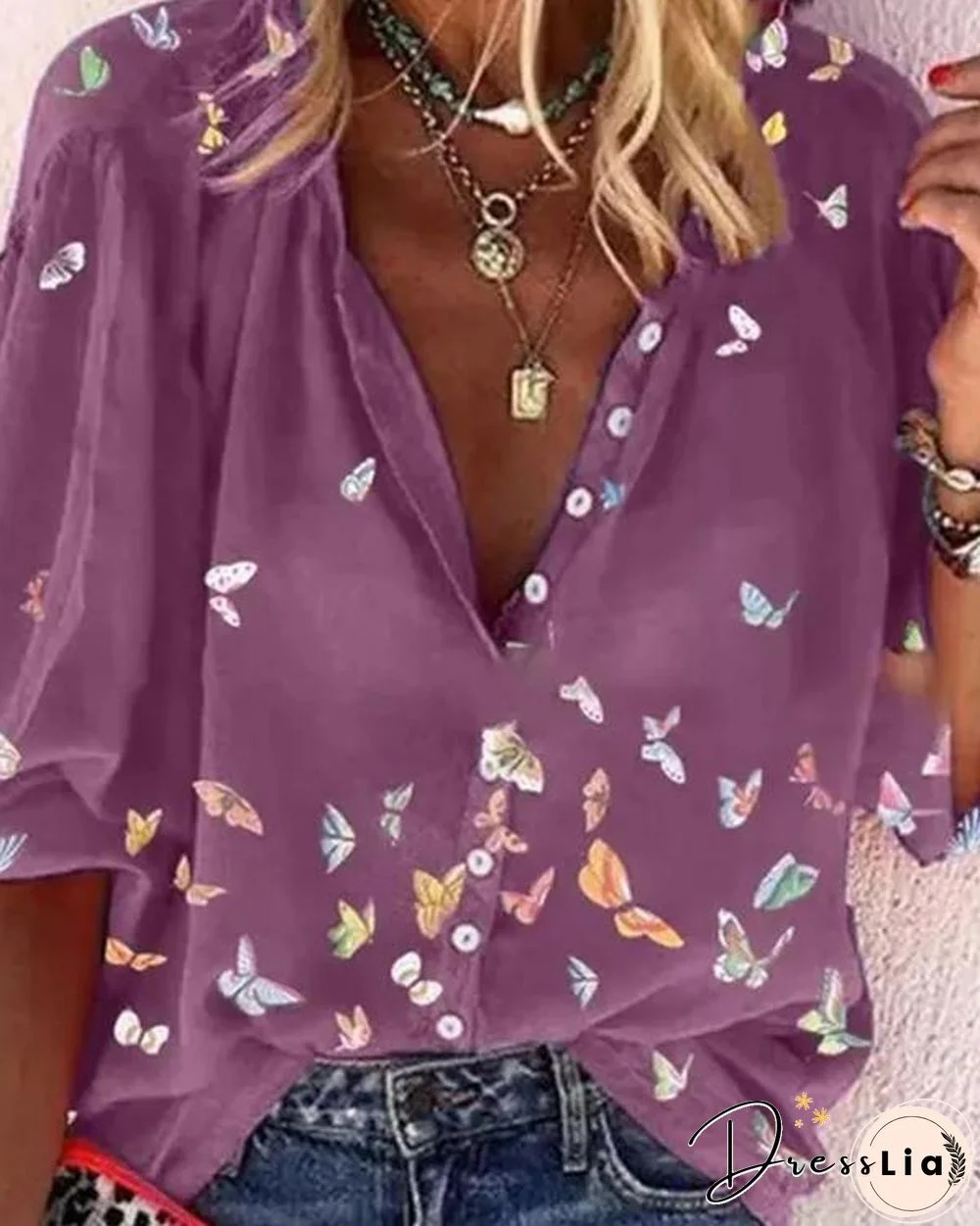Butterfly Casual Look Shirt