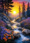 Luxury AB Velvet Diamond Painting Kit - Scenery