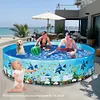 Inflatable Swimming Pool Large Capacity Blow Up Family Pool Bathtub Pool for Kid