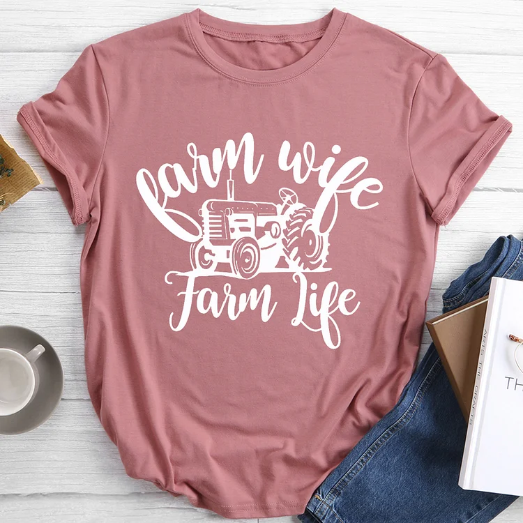 PSL - Farm wife farm life T-shirt Tee V2-03876