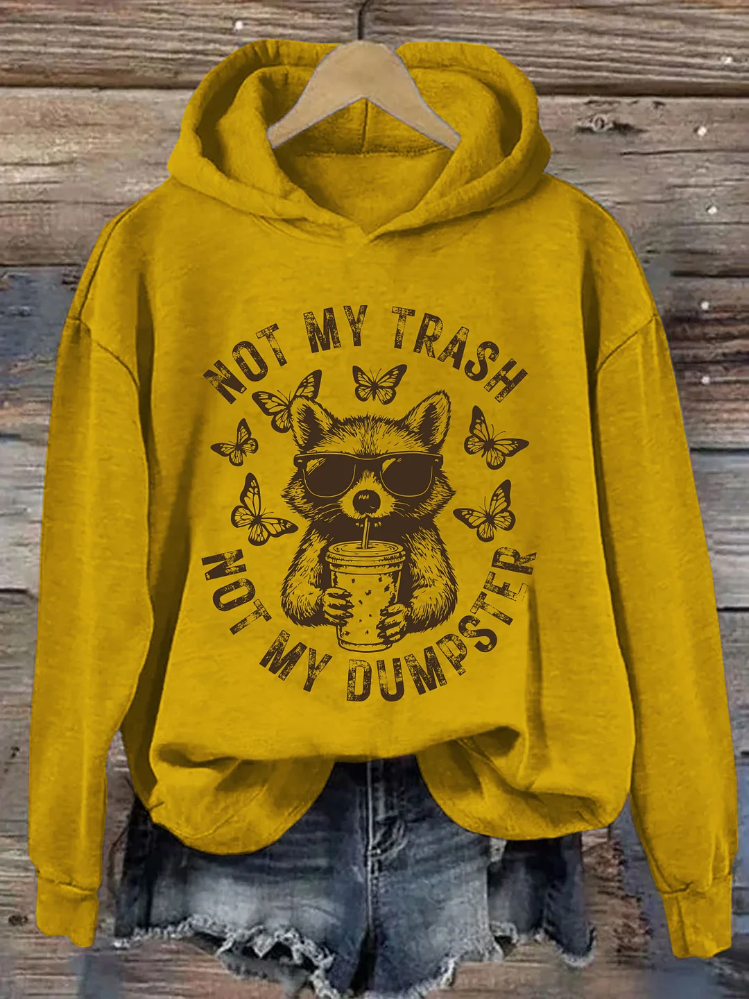 Not My Trash Not My Dumpster Snarky Hoodie