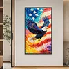 Unabhängigkeitstag Adler - runder Bohrer Diamantmalerei - 40*70cm (große Größe)