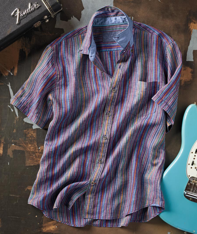 Men's Retro Posing Short Sleeve Shirt