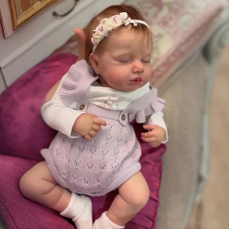 12"&16" Newborn Sleeping Full Solid Platinum Silicone Baby Doll Cherylwith Chubby Cheek & Flexible Limbs That Just Like A Real Baby  RSAW-Rebornartdoll®