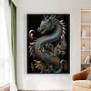 (Stamped/Counted) Dragon - 11CT Cross Stitch 40*60cm/15.75*23.62in(Big Size)