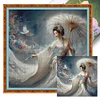 Ancient Girl-11CT Stamped Cross Stitch 50*50cm