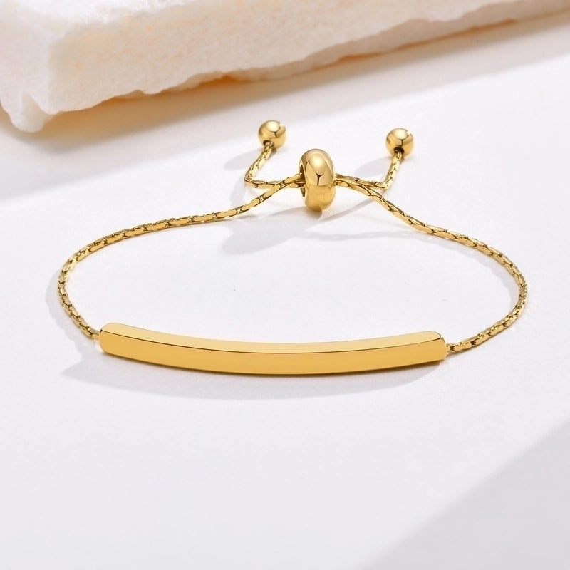 Casual Minimalist Classic Style Solid Color 304 Stainless Steel 18K Gold Plated Bracelets In Bulk