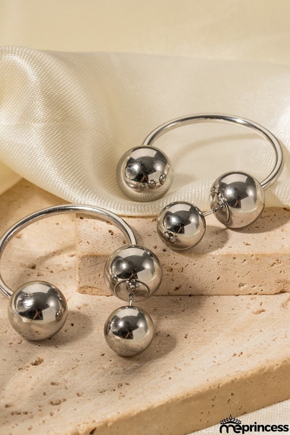 Stainless Steel Ball Earrings