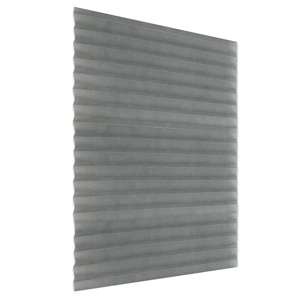 

Self-Adhesive Pleated Blinds Kitchen Half Blackout Window Curtains Grey, 90*150cm, 501 Original