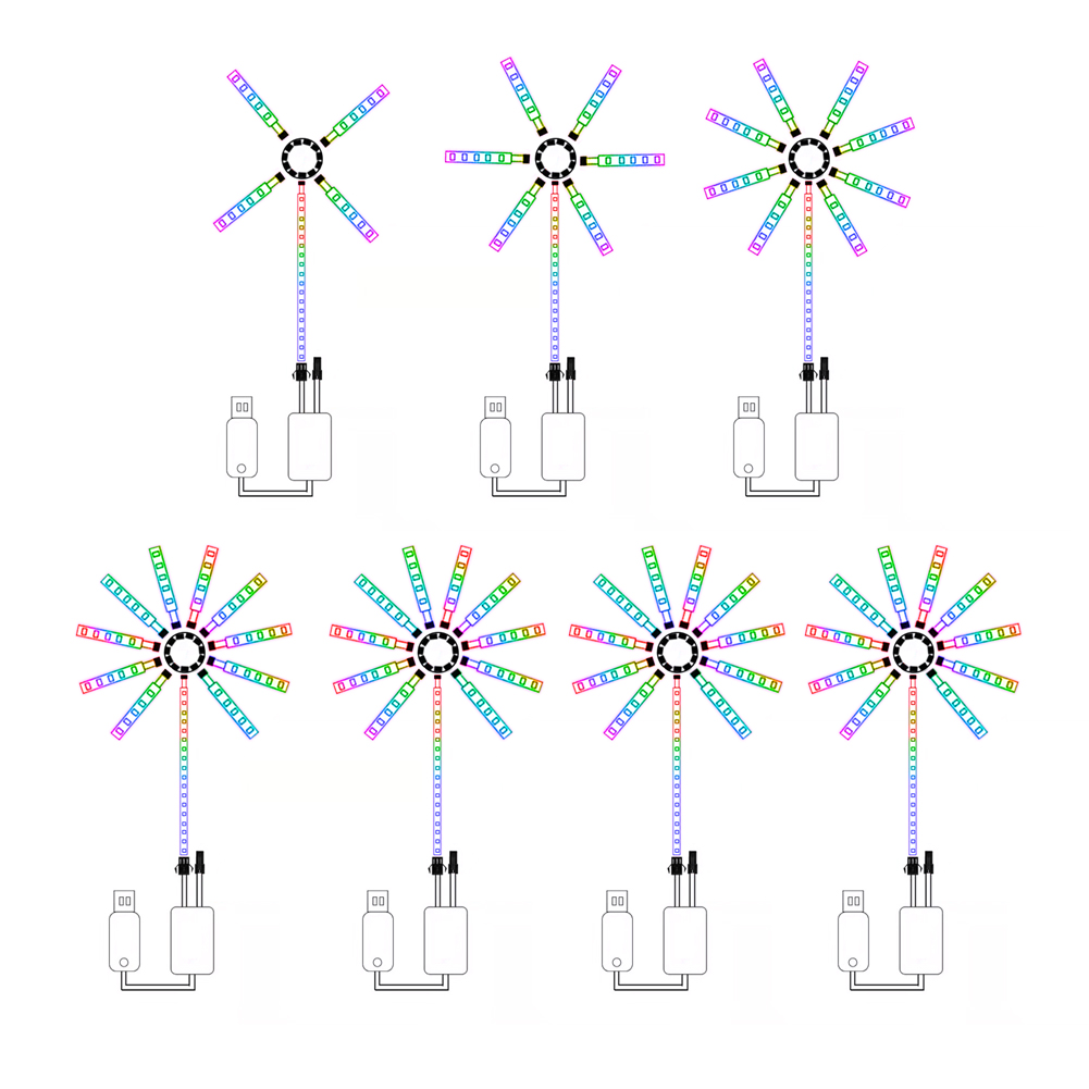 Fireworks LED Fairy Lights Strip Sound Activated Christmas Wedding Lamps от Cesdeals WW