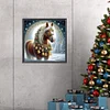 Diamond Painting-5D Full Round Drill Xmas Horse(40*40 CM)