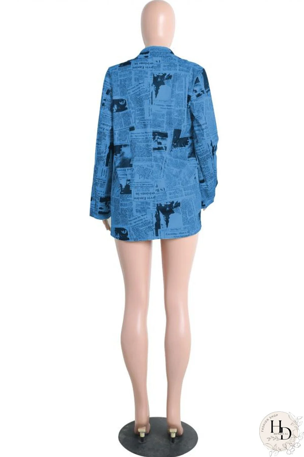 White cardigan Long Sleeve Solid Print Newspaper Blouses & Shirts