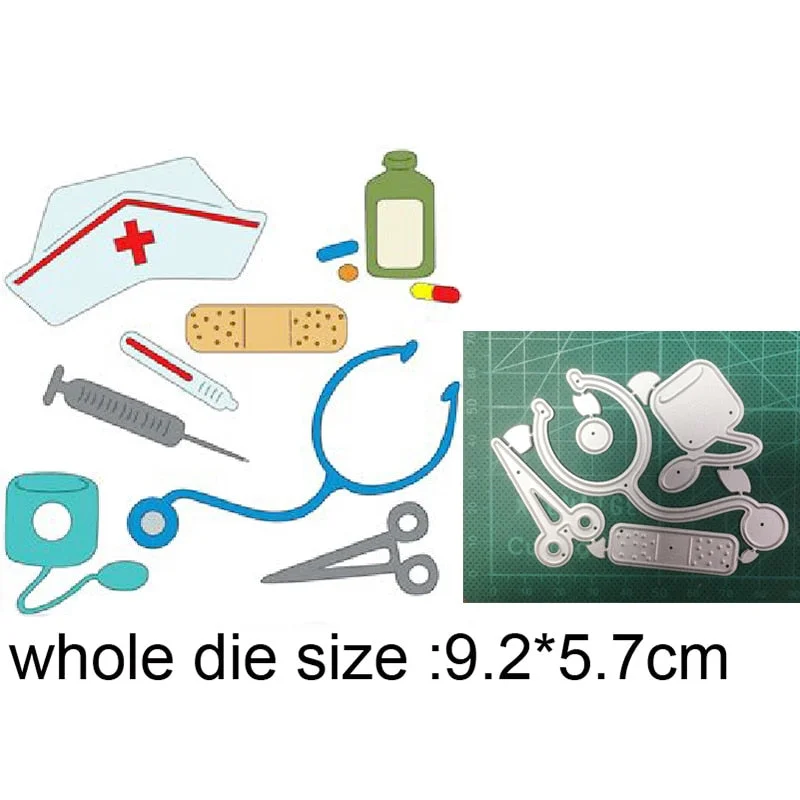 Craft Dies Metal Cutting Dies Cut Die Doctor Nurse Uniform Scrapbooking Dies Craft Paper Knife Mould Blade Punch Steencils Gift