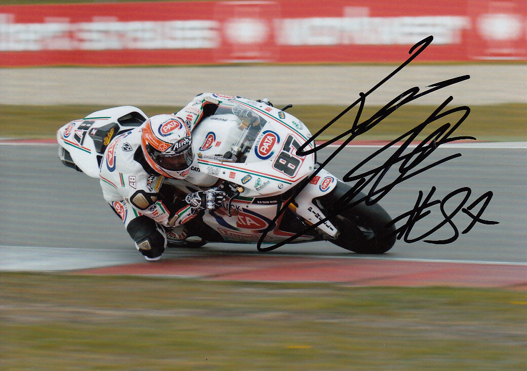 Lorenzo Zanetti Hand Signed PATA Racing Ducati 7x5 Photo Poster painting WSBK 4.