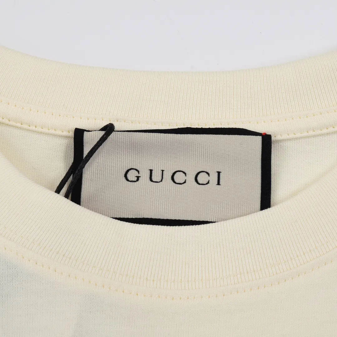 Cream T-Shirt Label Detail