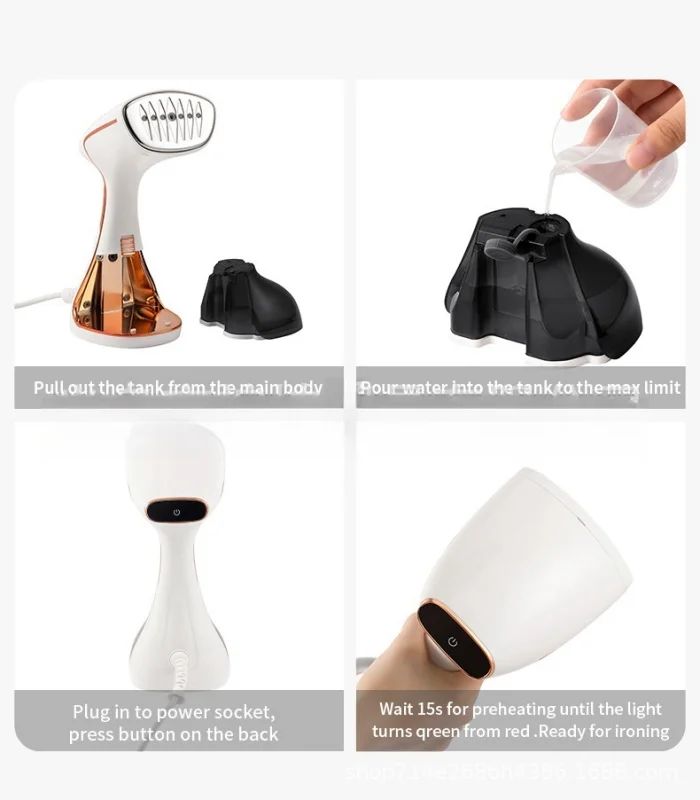 Handheld garment iron