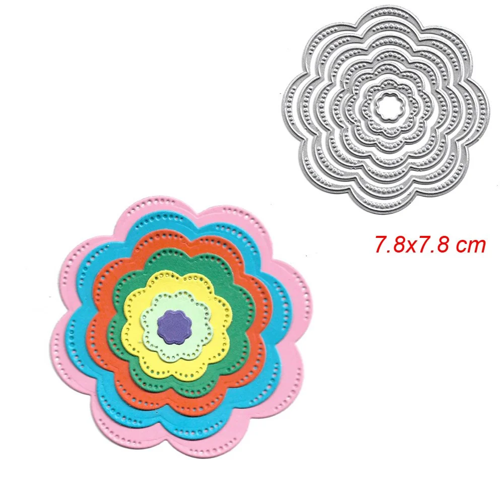 Square Star Heart Rectangle Circle Dies Frame Metal Cutting Die For DIY Scrapbooking Paper Cards Die Cuts Photo Album Making