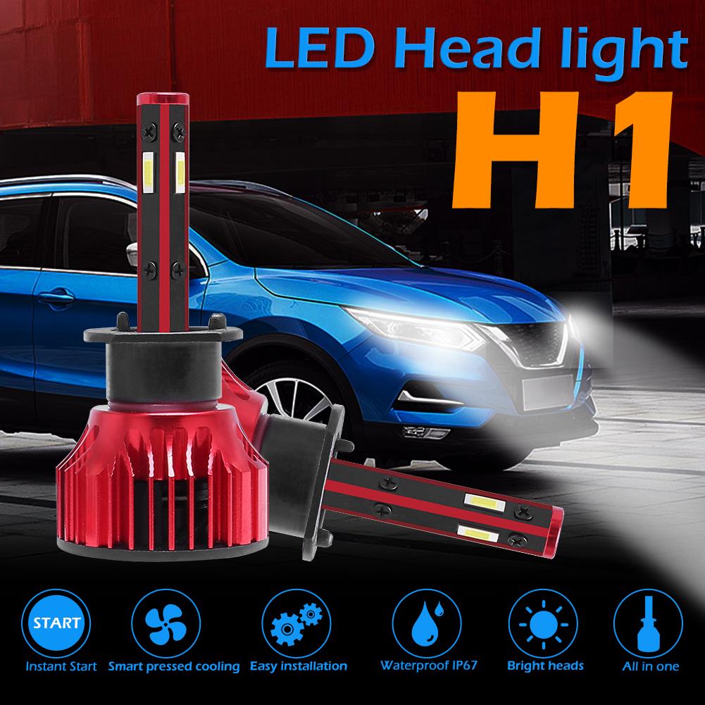1 Pair H1 LED Car Headlight Bulbs 6500K 56W Automobile Headlamp Bulbs EMC от Cesdeals WW