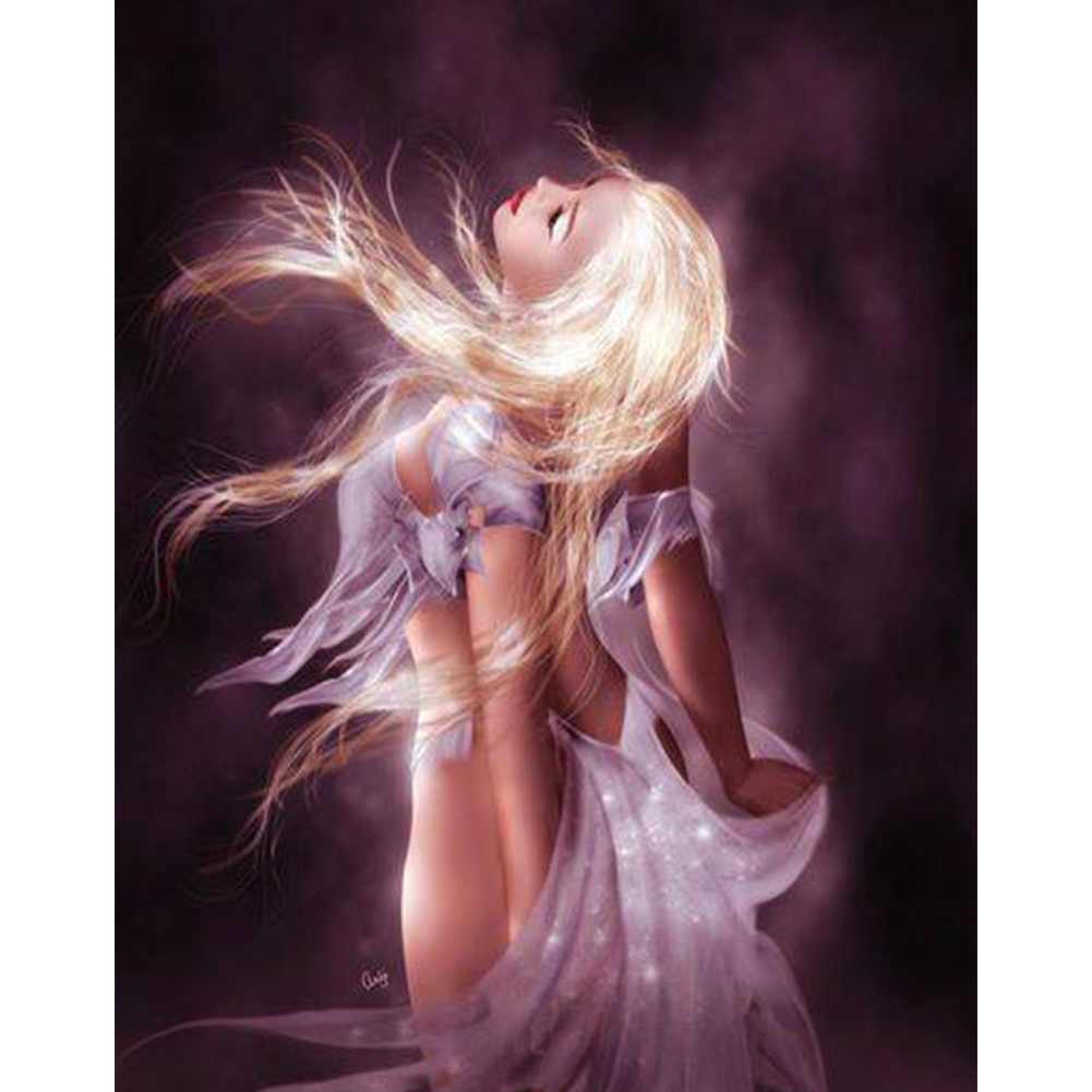 

30*40CM - Round Drill Diamond Painting - Womens Art Figure, 501 Original