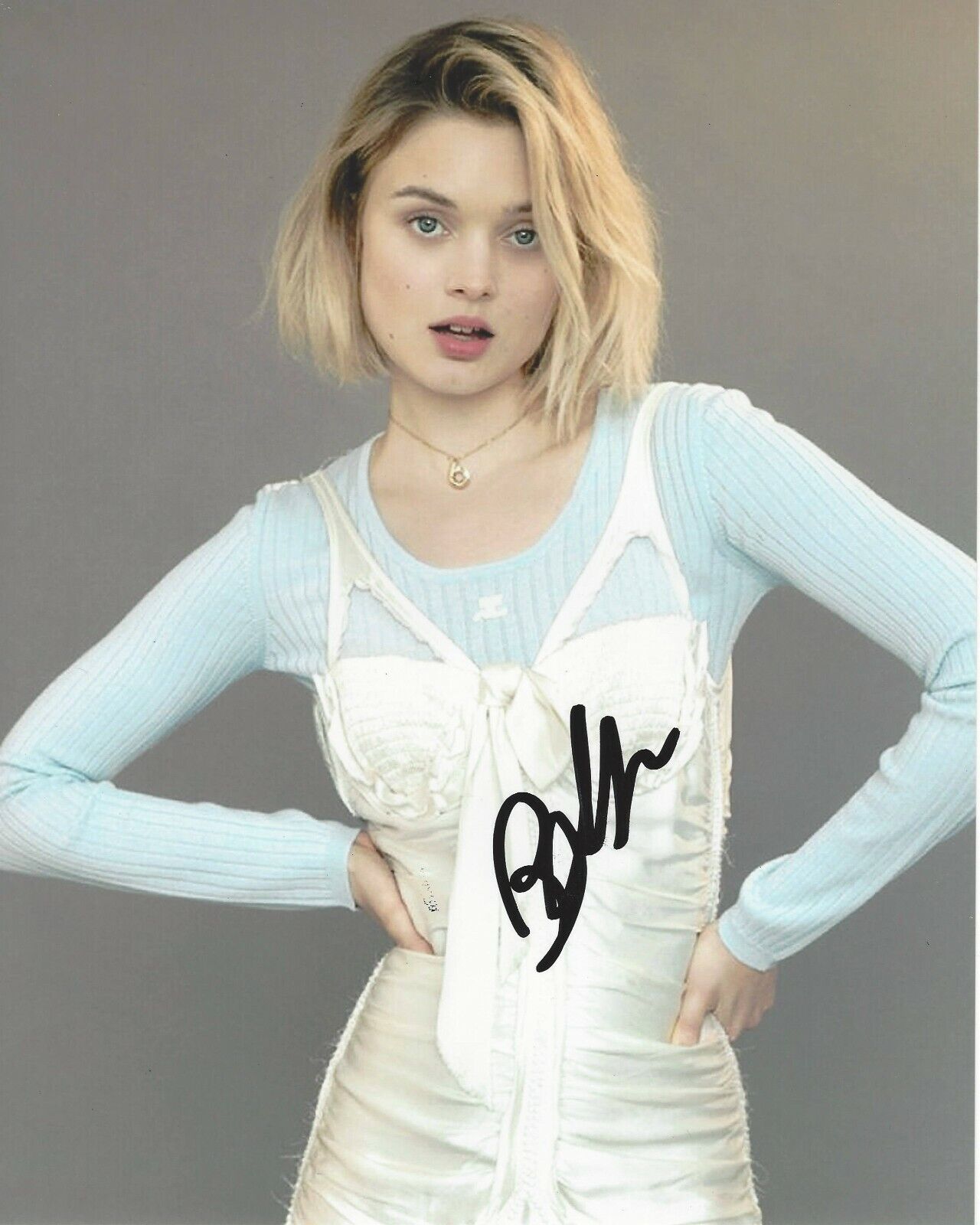 BELLA HEATHCOTE SIGNED 'DARK SHADOWS' 8x10 Photo Poster painting B w/COA MAN IN THE HIGH CASTLE