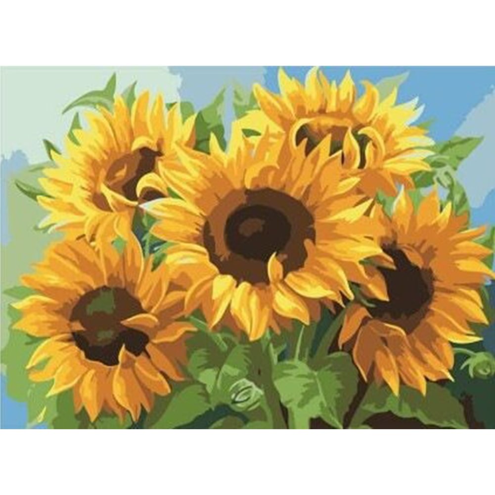 Yellow Sunflower - Full Round - Diamond Painting(50*40cm)