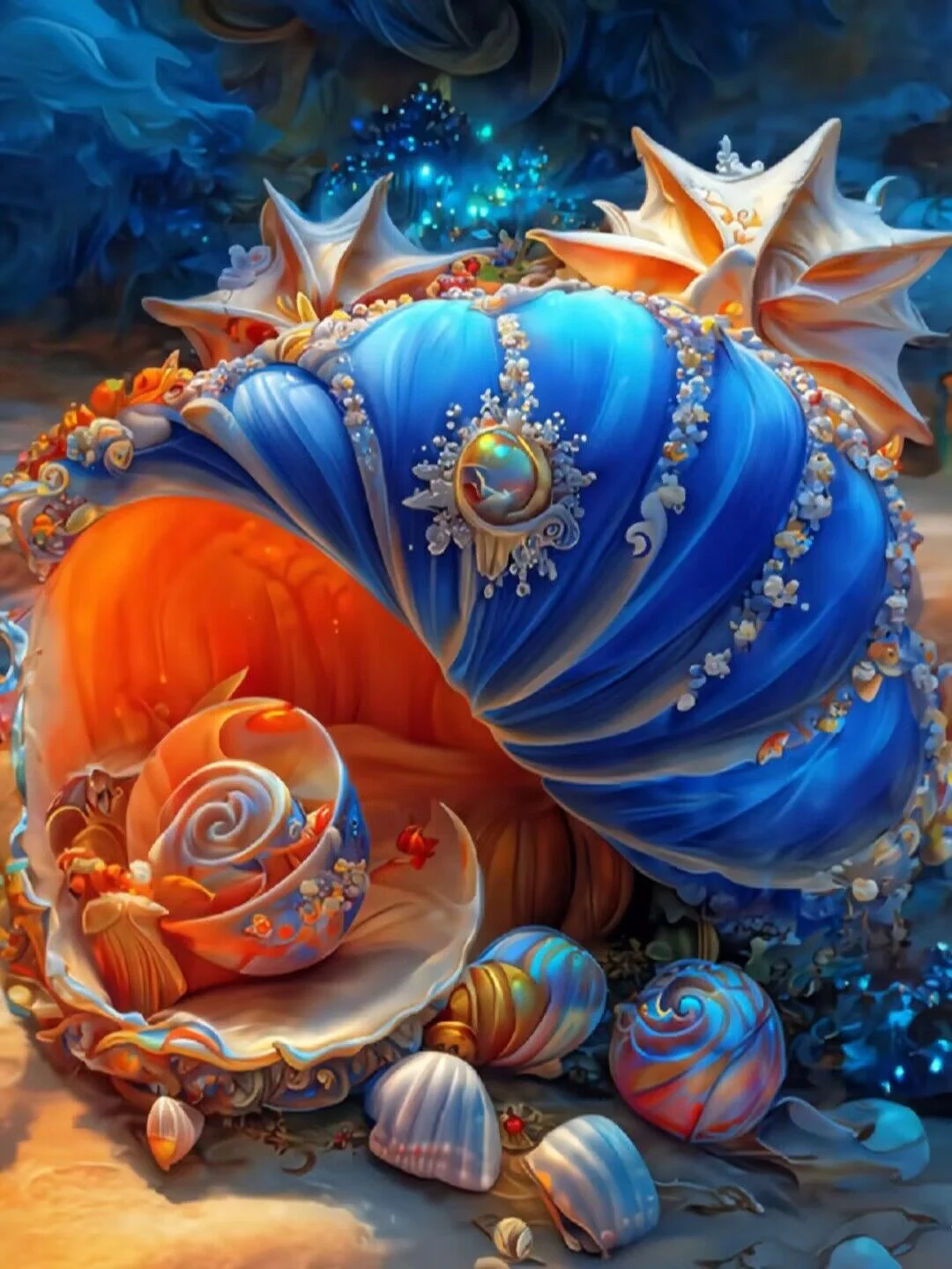 Diamond Painting - Full Round/Square Drill - Dream Conch (30*40 - 50*60cm)